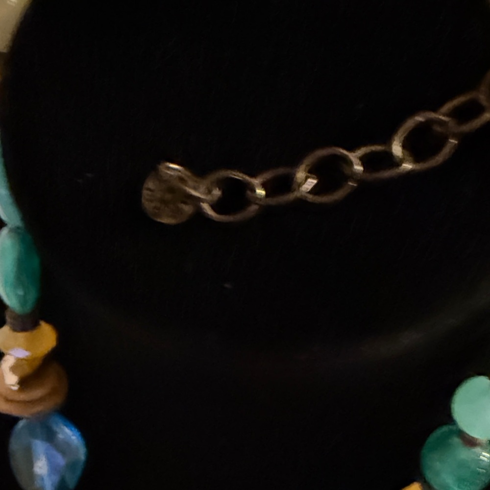 Ruby Rd. Turquoise and Amber Beaded Necklace - Picture 3 of 17